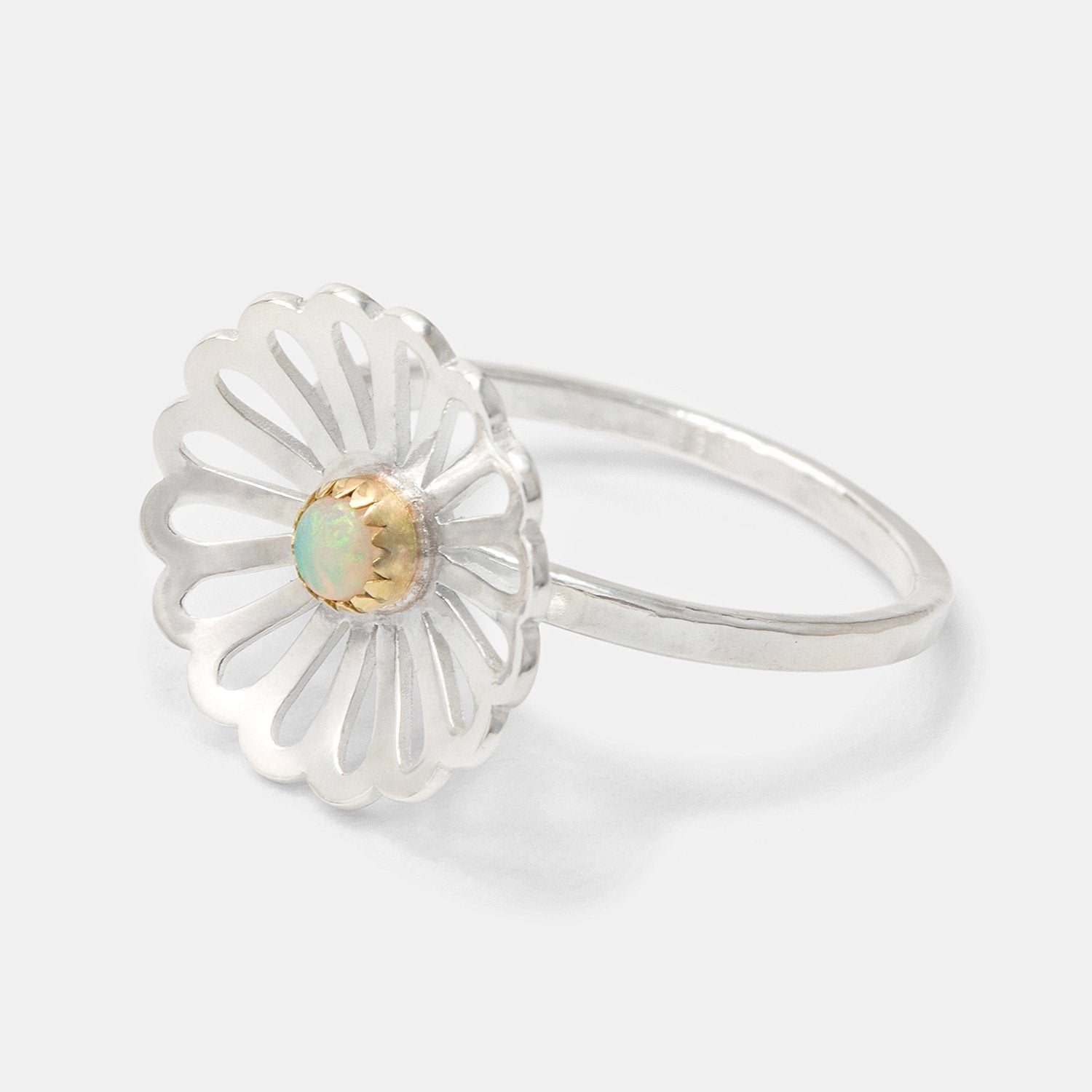 Daisy & Opal Silver Cocktail Ring