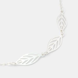 Leaf Sterling Silver Chain Necklace