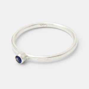 Sapphire Sterling Silver Stacking Ring